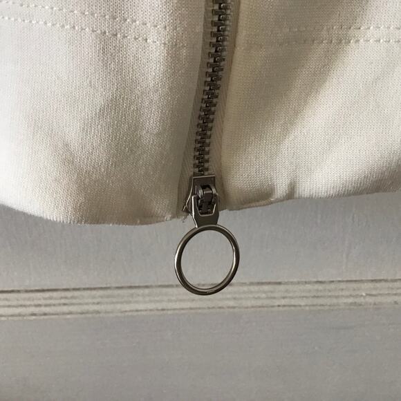 Nike Cream Mock Neck Sweatshirt with Adjustable zippered back Large - Picture 7 of 8